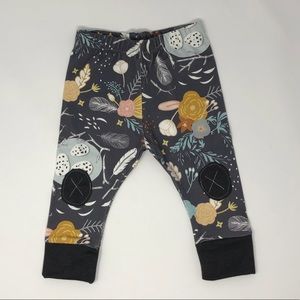 Alpine Baby Co. Floral Leggings with knee patches